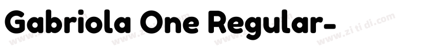 Gabriola One Regular字体转换